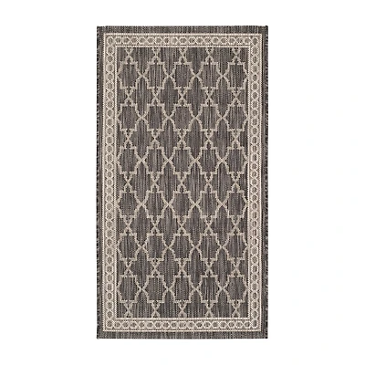 Safavieh Courtyard Collection Keeley Geometric Indoor/Outdoor Area Rug