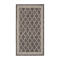 Safavieh Courtyard Collection Keeley Geometric Indoor/Outdoor Area Rug