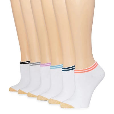 Gold Toe Cushion Womens 6 Pair Liner Socks