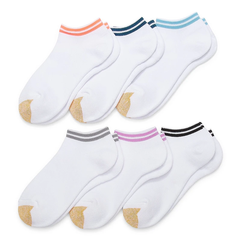 Gold Toe Cushion Womens 6 Pair Liner Socks