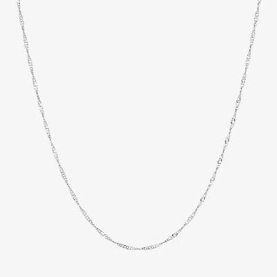 Silver Reflections Pure Over Brass 18-24" Chain Necklace
