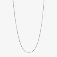 Silver Reflections Pure Over Brass 16-30" Chain Necklace