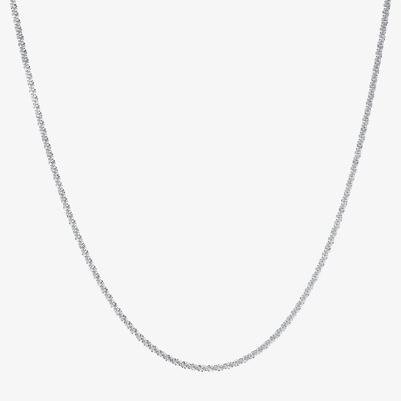 Silver Reflections Womens Pure Silver Over Brass 18 Inch Rolo Chain Necklace