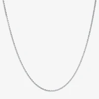 Silver Reflections Womens Pure Silver Over Brass 18 Inch Rolo Chain Necklace