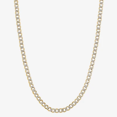 Unisex Adult 14K Gold 16 Inch Curb Chain Necklace