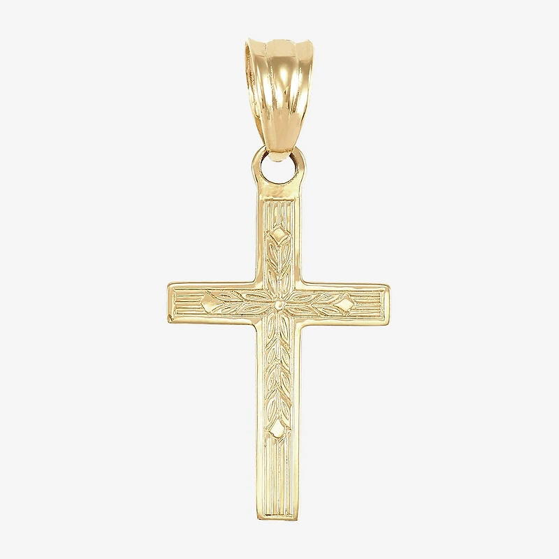 Unisex Adult 14K Gold Cross Pendant
