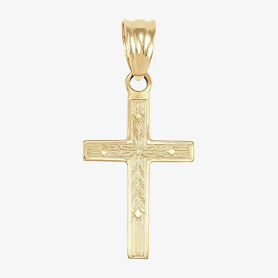 Unisex Adult 14K Gold Cross Pendant