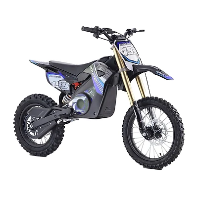 Mototec 48v Pro Electric Dirt Bike 1500w Lithium Blue Ride-On Car