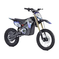 Mototec 48v Pro Electric Dirt Bike 1500w Lithium Blue Ride-On Car