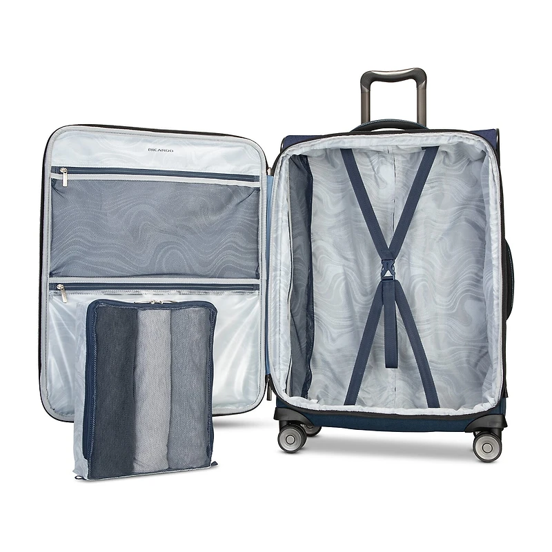 Ricardo Beverly Hills Malibu 3.0 25 Inch Softside Expandable Lightweight Checked Spinner Luggage