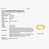 I Said Yes (H-I / I1) 1/6 CT. T.W. Lab Grown White Diamond Sterling Silver or 14K Gold Over Wedding Band