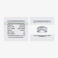(H-I / Si2) Womens 2 CT. T.W. Lab Grown White Diamond 10K Gold Anniversary Engagement Ring