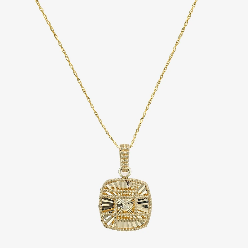 Womens 14K Gold Square 2-pc. Jewelry Set