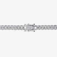 Mens Sterling Silver 22 Inch Link Chain Necklace