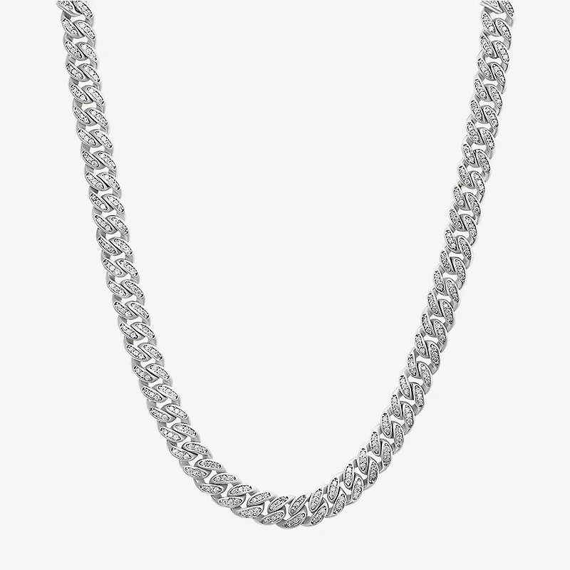 Mens Sterling Silver 22 Inch Link Chain Necklace