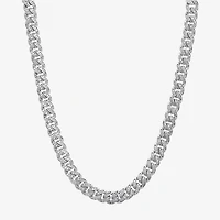 Mens Sterling Silver 22 Inch Link Chain Necklace