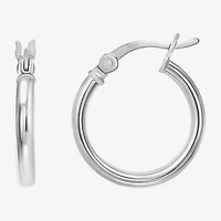 Womens Sterling Silver Round Pair Earring Set