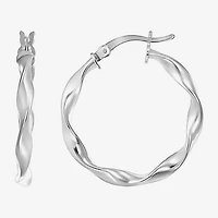 Womens Sterling Silver Round Pair Earring Set