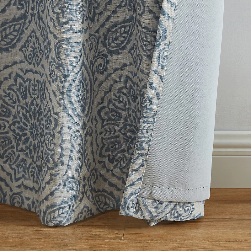 Threadmade Giovanni Rod Pocket Back Tab Energy Saving Blackout Single Curtain Panel