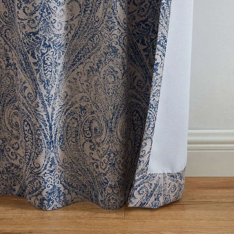 Threadmade Vittoria Rod Pocket Back Tab Energy Saving Blackout Single Curtain Panel