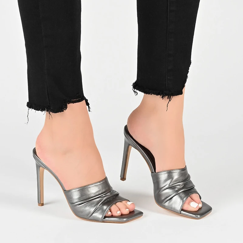 Journee Collection Camber Womens Round Open Toe Stiletto Heel Pumps