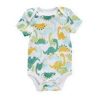 Okie Dokie Baby Boys Crew Neck Short Sleeve Rib 4-pc. Bodysuit