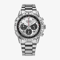 Citizen Mens Chronograph Silver Tone Stainless Steel Bracelet Watch Ca4660-61a