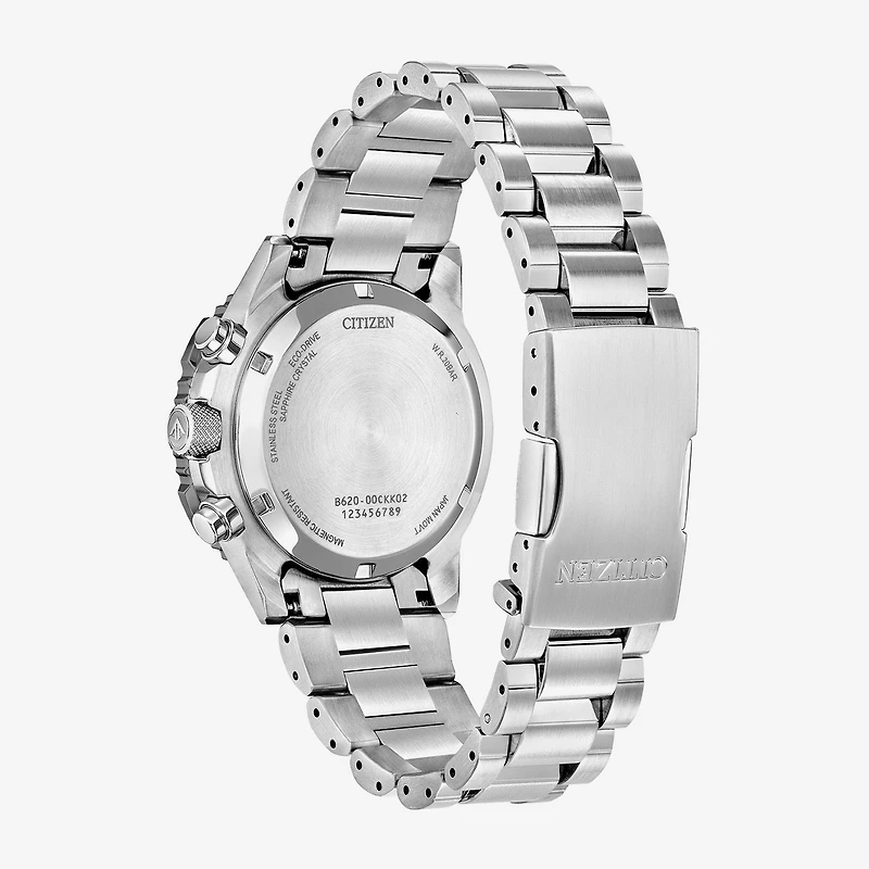 Citizen Mens Chronograph Silver Tone Stainless Steel Bracelet Watch Ca4664-60x