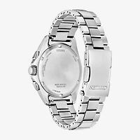 Citizen Mens Chronograph Silver Tone Stainless Steel Bracelet Watch Ca4680-55l