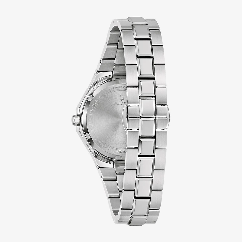 Bulova Classic Womens Silver Tone Stainless Steel Bracelet Watch 96m168