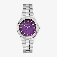 Bulova Classic Womens Silver Tone Stainless Steel Bracelet Watch 96m168