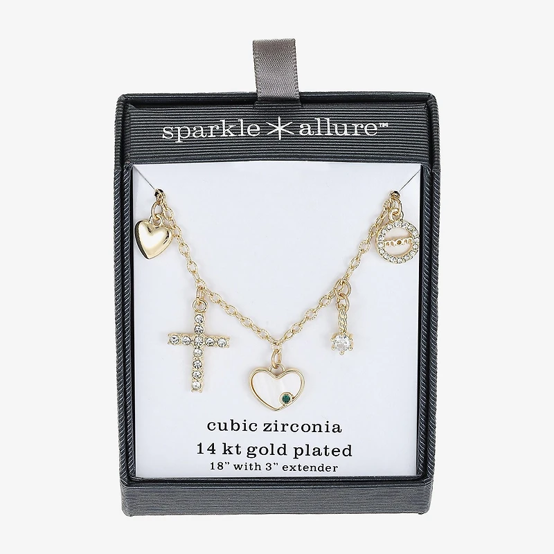 Sparkle Allure Womens Pendant Necklace
