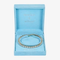 Sparkle Allure Coil Womens Cubic Zirconia 14K Gold Over Brass Wrap Bracelet