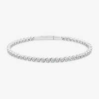 (F, Si2) Womens 3 CT. T.W. Lab Grown White Diamond 10K Gold Bangle Bracelet