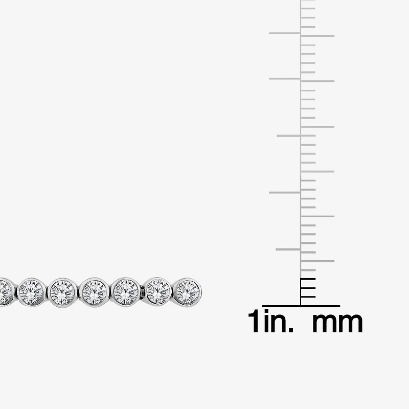 (F, Si2) Womens 3 CT. T.W. Lab Grown White Diamond 10K Gold Bangle Bracelet