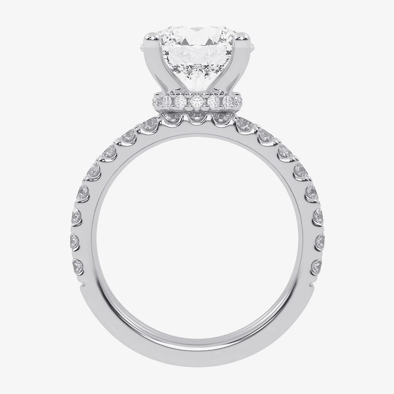 Signature By Modern Bride (G / Vs2-Si1) Womens 6 CT. T.W. Lab Grown White Diamond 14K Gold Round Side Stone Bridal Set