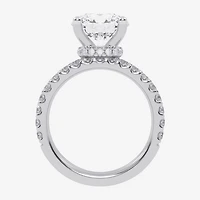 Signature By Modern Bride (G / Vs2-Si1) Womens 6 CT. T.W. Lab Grown White Diamond 14K Gold Round Side Stone Bridal Set