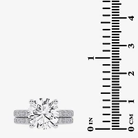 Signature By Modern Bride (G / Vs2-Si1) Womens 6 CT. T.W. Lab Grown White Diamond 14K Gold Round Side Stone Bridal Set