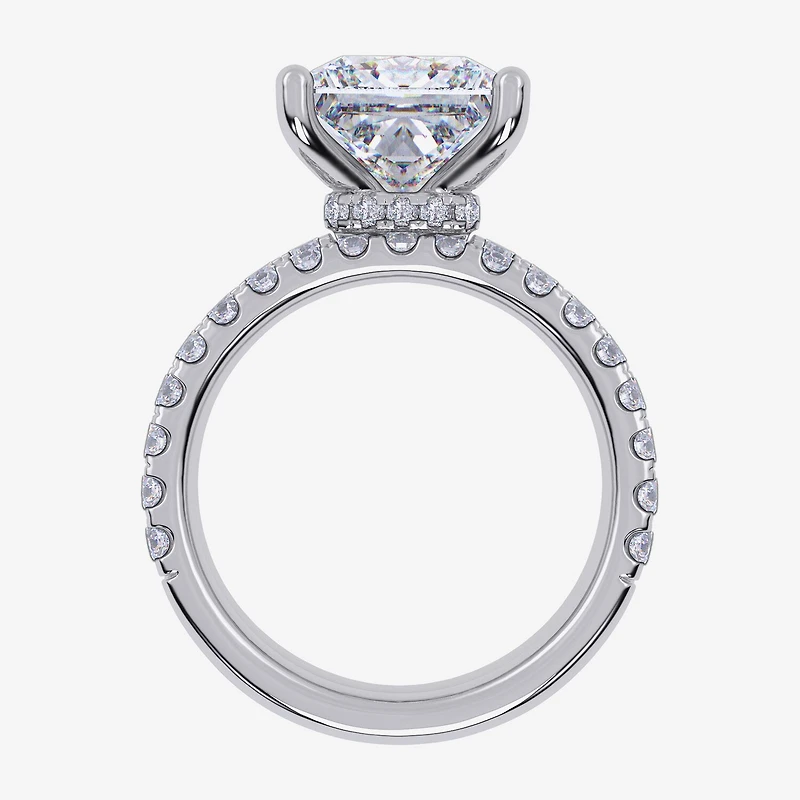 Signature By Modern Bride (G / Vs2-Si1) Womens 4 CT. T.W. Lab Grown White Diamond 14K Gold Side Stone Bridal Set