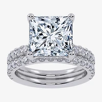 Signature By Modern Bride (G / Vs2-Si1) Womens 4 CT. T.W. Lab Grown White Diamond 14K Gold Side Stone Bridal Set