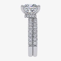 Signature By Modern Bride (G / Vs2-Si1) Womens 4 CT. T.W. Lab Grown White Diamond 14K Gold Side Stone Bridal Set