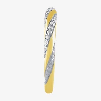 (G / Si2) Womens 1/4 CT. T.W. Lab Grown White Diamond 10K Gold Round Wedding Band