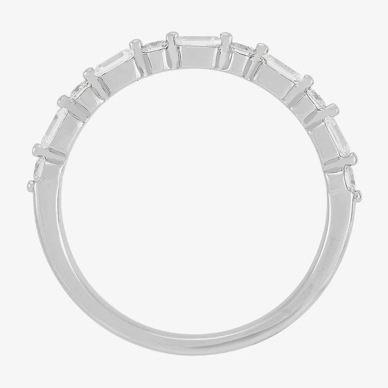 Womens 1/2 CT. T.W. Lab Grown White Diamond 10K Gold Wedding Band