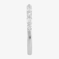 Womens 1/2 CT. T.W. Lab Grown White Diamond 10K Gold Wedding Band