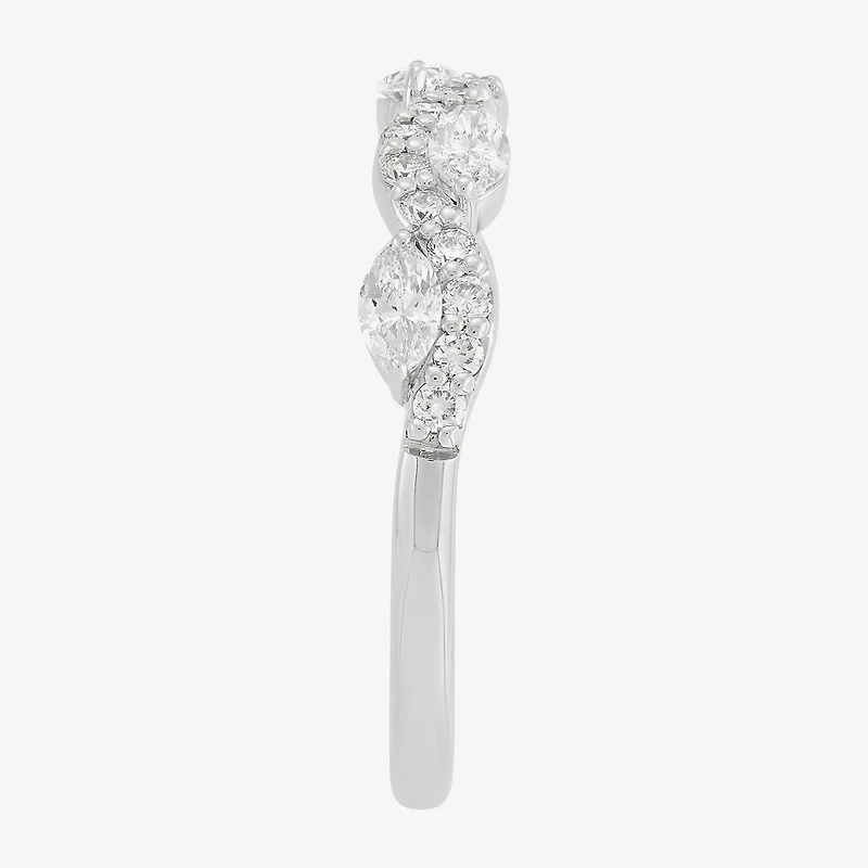 (H-I / Si2) Womens 3/4 CT. T.W. Lab Grown White Diamond 10K Gold Wedding Band