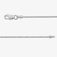 Made in Italy Womens Sterling Silver Inch Curb Chain Necklace