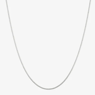 Made in Italy Womens Sterling Silver Inch Curb Chain Necklace