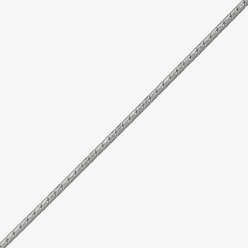 Made in Italy Womens Sterling Silver Inch Curb Chain Necklace