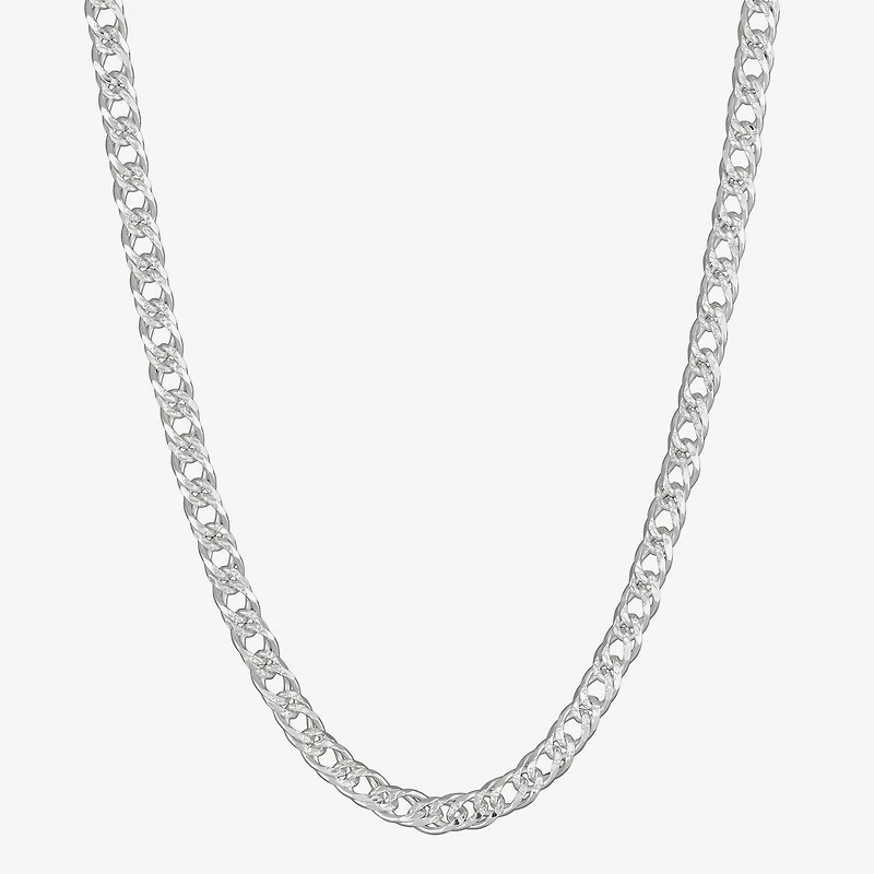 Made in Italy Womens Sterling Silver 20 Inch Fashion Chain Necklace