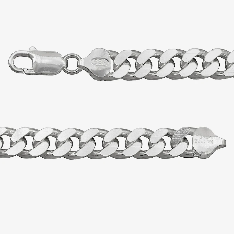 Made in Italy Mens Sterling Silver 22 Inch Curb Chain Necklace